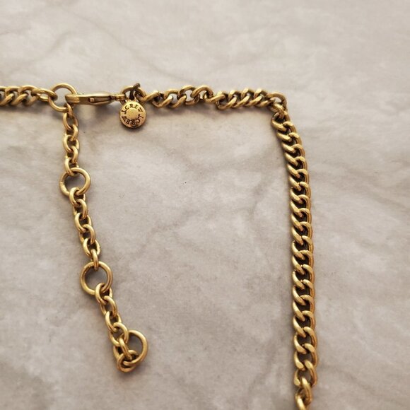 💖 J.Crew Dark Maroon Red Rhinestone Crystal Pave Fan Cluster Statement Necklace - Picture 10 of 13